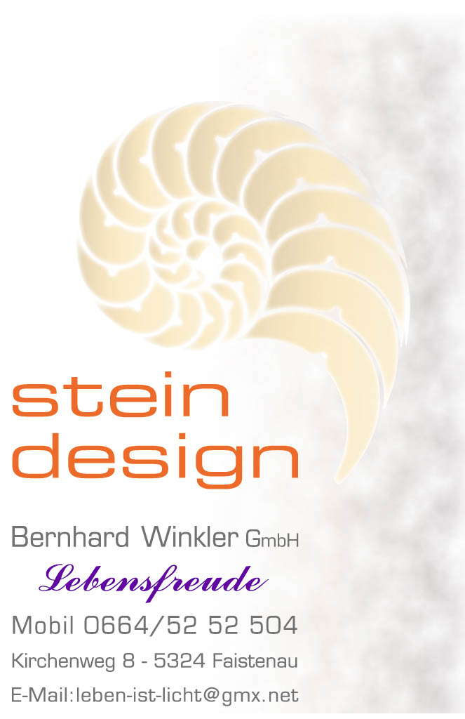 Stein Design Bernhard Winkler